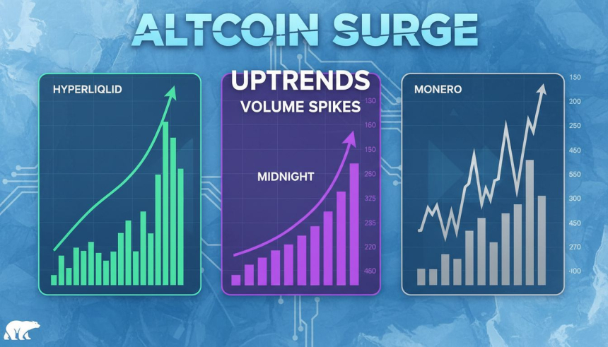  7억 9,300만 달러 거래 폭증… '하이퍼리퀴드·미드나잇·모네로' 반등 조짐