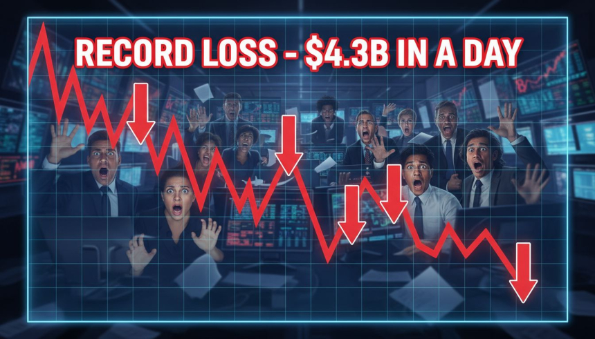  43억 달러 '패닉셀'… 비트코인, 루나·FTX보다 더 큰 손실 기록