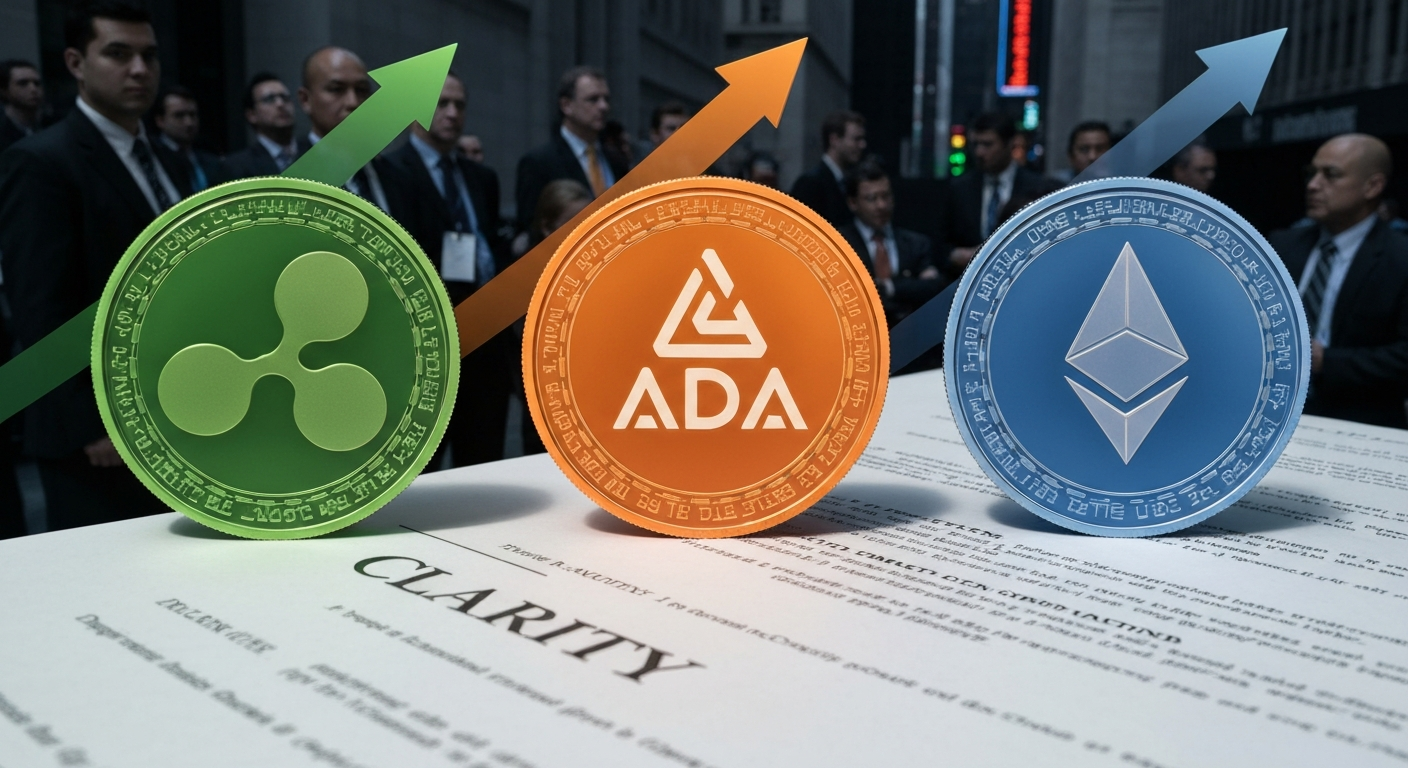 2026년 XRP 8달러·ADA 3.80달러·ETH 1만 달러… ‘CLARITY 법안’이 기관 자금 가른다
