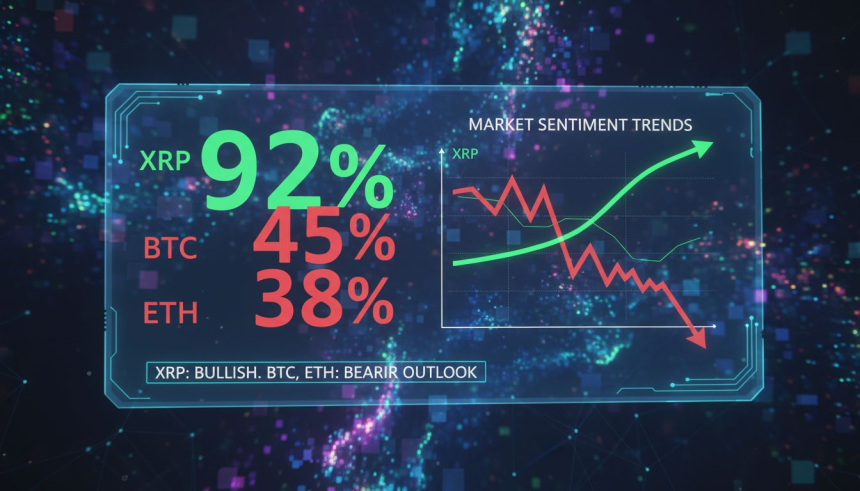  2.19점 정서 지수… 하락장 속 XRP '긍정 심리' 왜 높을까