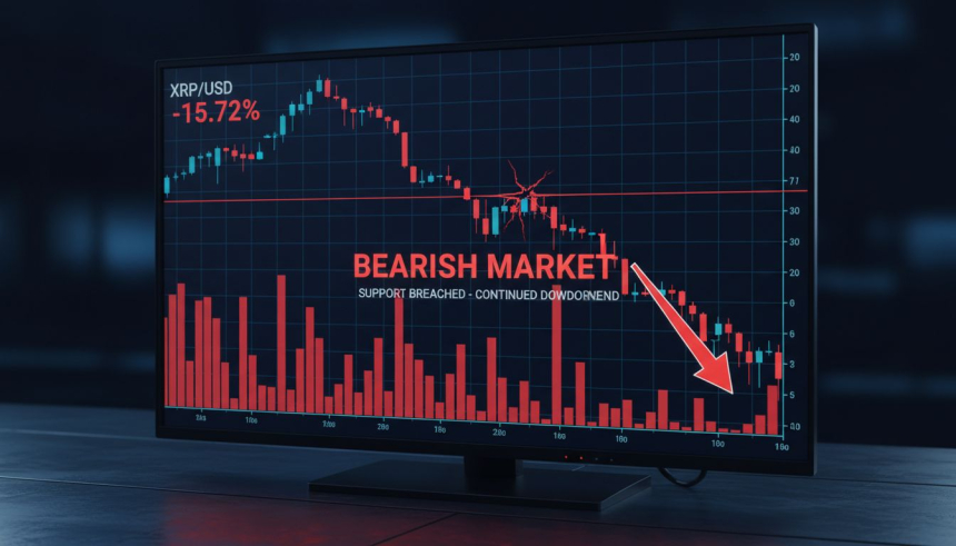  1.90달러 붕괴… XRP, '분배기' 진입 본격화하나