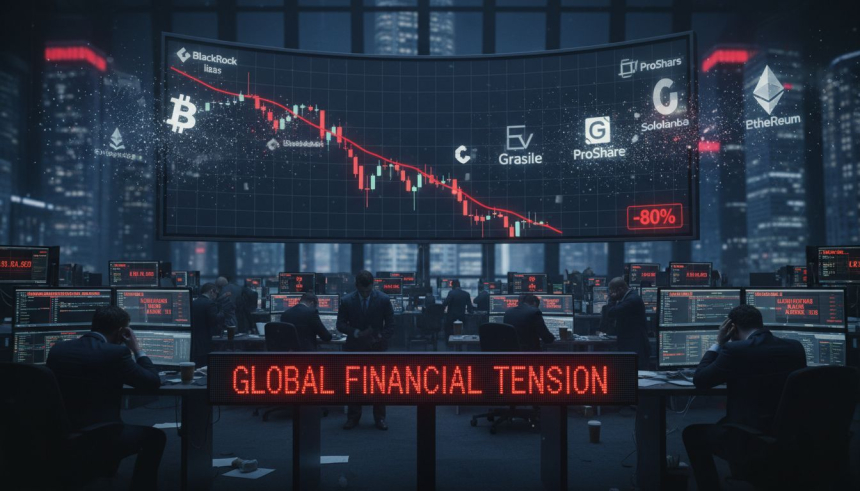  2조3천억 원 청산·8조7천억 원 유출… 비트코인, 6만8천 달러 위태롭나