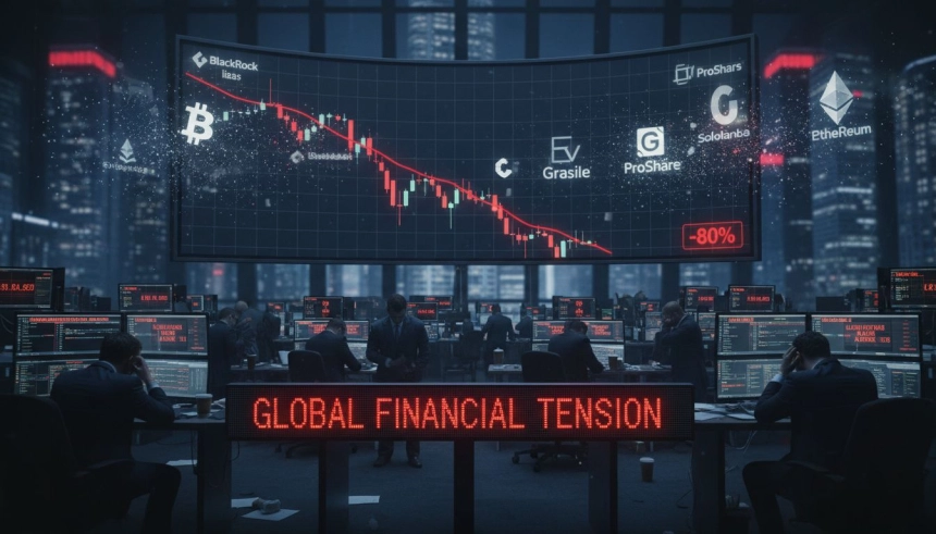 2조3천억 원 청산·8조7천억 원 유출… 비트코인, 6만8천 달러 위태롭나