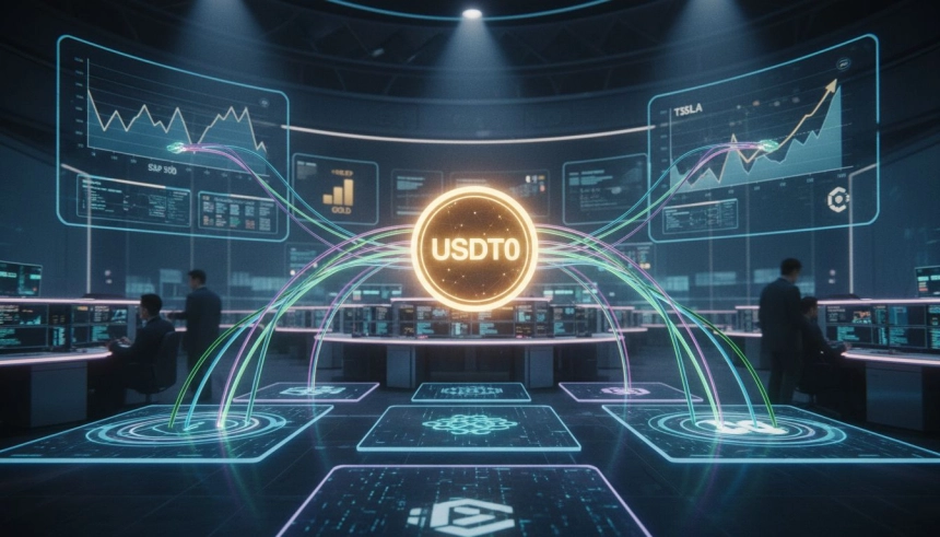 500억 달러(약 7조 2,200억 원) 크로스체인 처리… 테더, 하이퍼리퀴드 ‘USDT0’로 온체인 주식·원자재 퍼페추얼 판 키운다