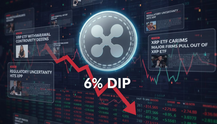  6% 하락한 XRP… ETF 철회 때문 아니라 '시장 전체 급락' 영향
