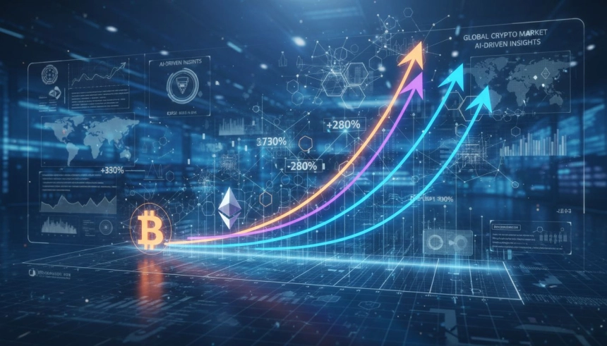 최대 +570% 폭등 전망…AI가 예측한 비트코인·이더리움·XRP의 2026년 가격은
