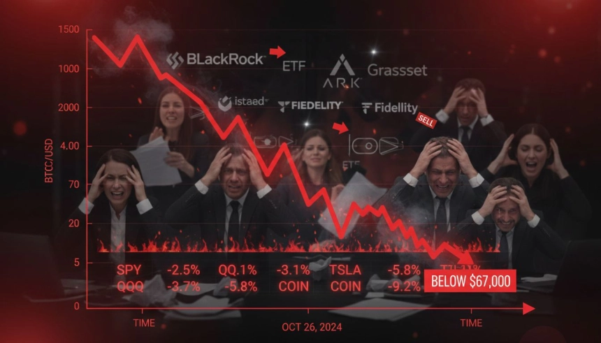 14억 달러 강제청산… 비트코인 6.7만 달러로 '2021 랠리' 무너졌다