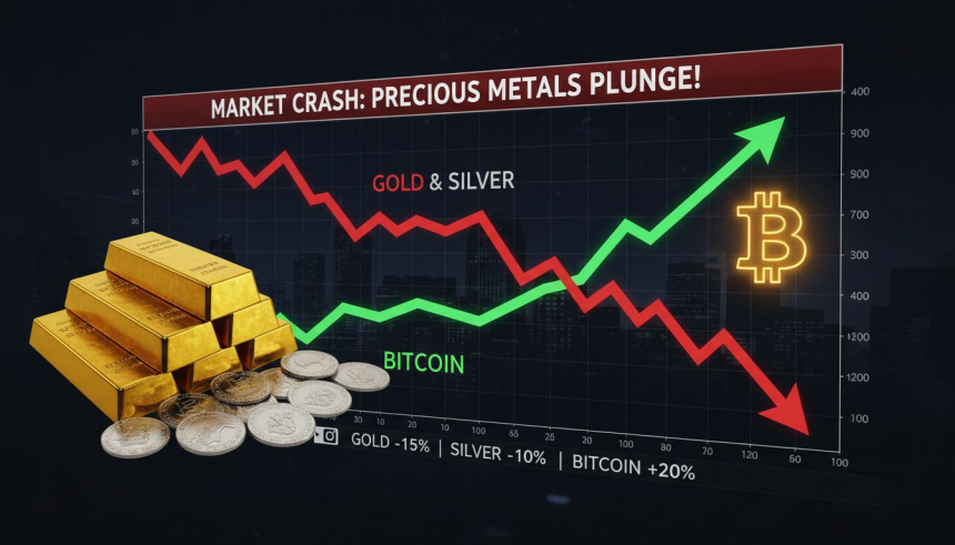  사흘 새 10조 달러 증발… '안전자산' 금·은, 크립토보다 더 흔들렸다