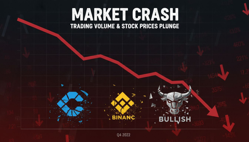  3개월 새 90% 증발…암호화폐 거래소 '거래량·주가' 동반 추락