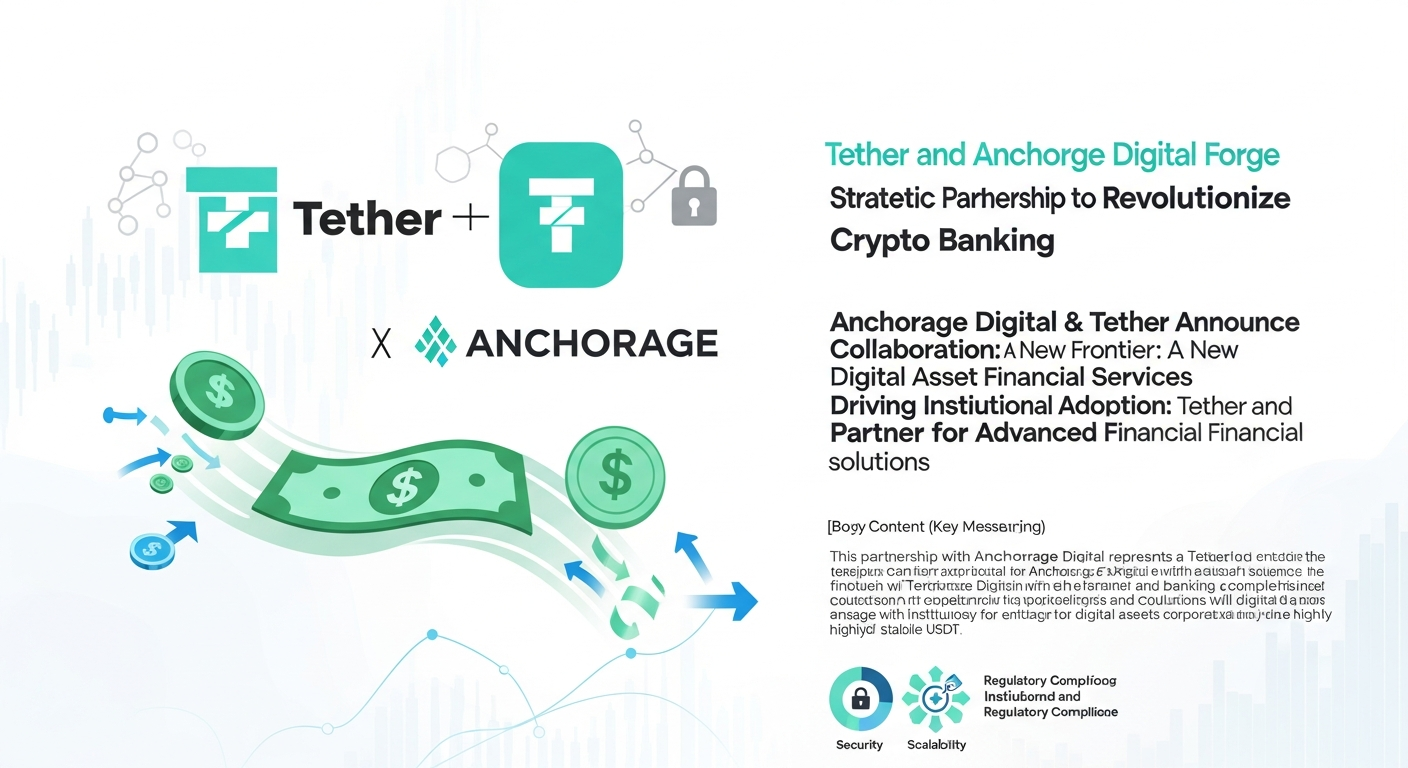 1억 달러 투자… 테더, 美 연방 인가 암호화폐 은행 '앵커리지' 품었다