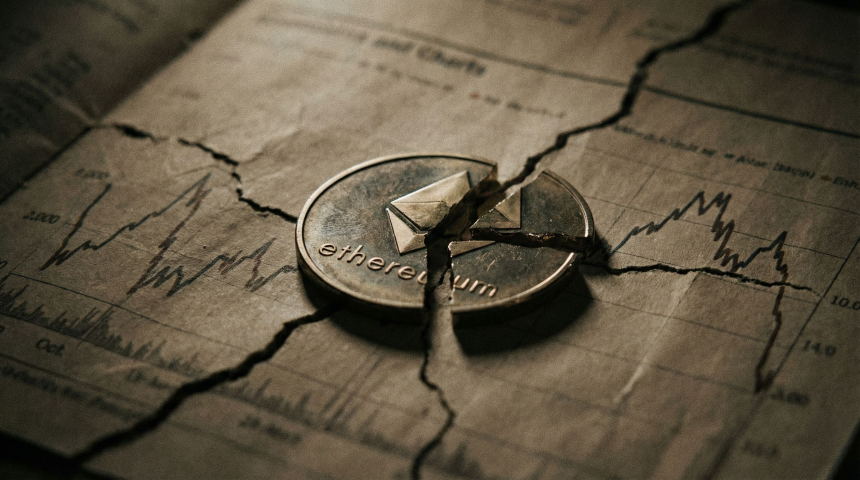  1850달러 붕괴… 이더리움, 고래 평균단가 이탈 '추가 하락' 경고