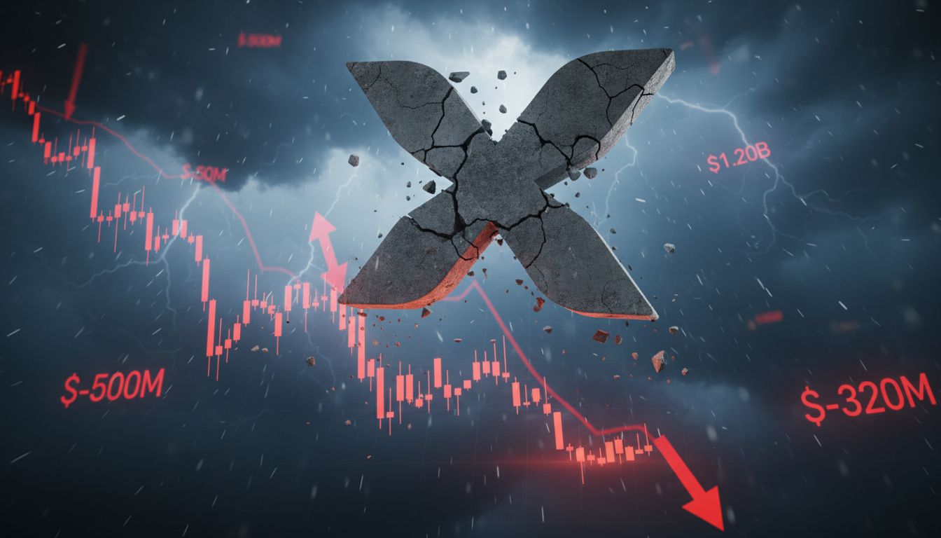 4,600만 달러 롱 청산… XRP, 하루 만에 -17% '패닉셀'