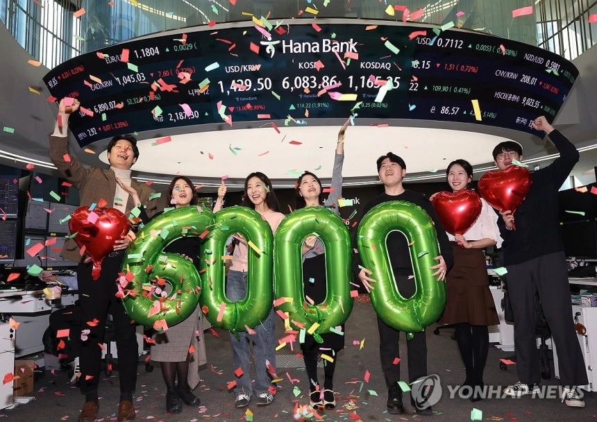 코스피, 초기 6,000 돌파로 역사적 마감… AI 협력으로 상승 주도