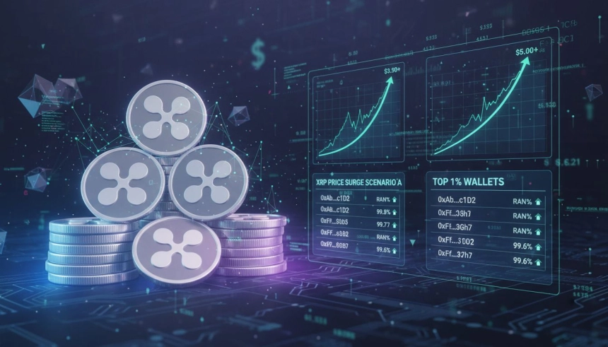 2,301 XRP면 상위 10%… '500달러 도달' 시나리오, 14억 원 자산가 가능할까