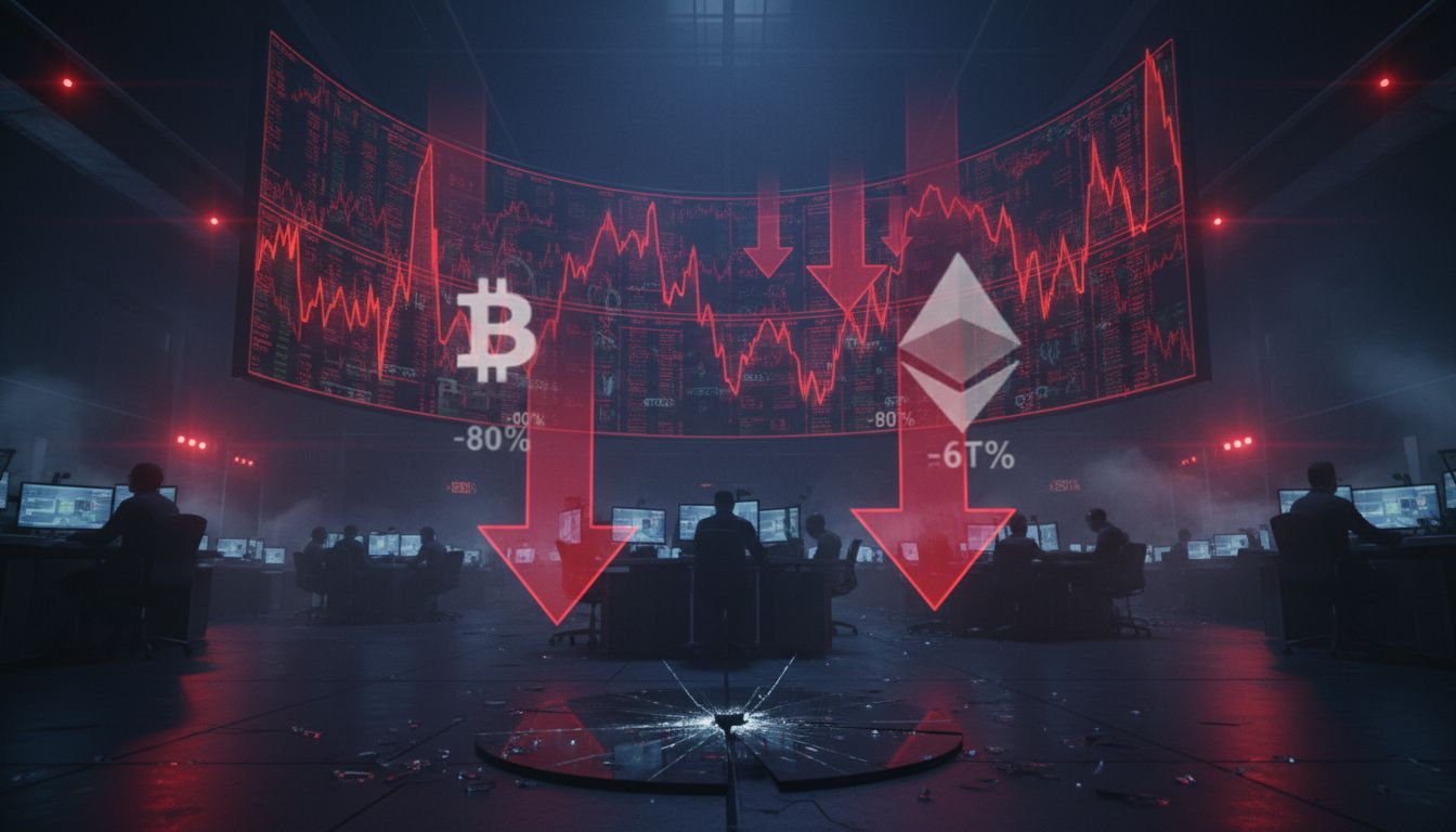 290조 원 증발…비트코인 1억 900만 원 '붕괴', 연중 최저가 추락