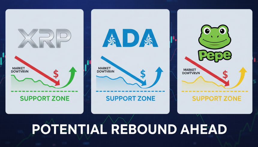 1.35달러 턱걸이한 XRP…에이다·페페 반등 관건은 '이 지점'