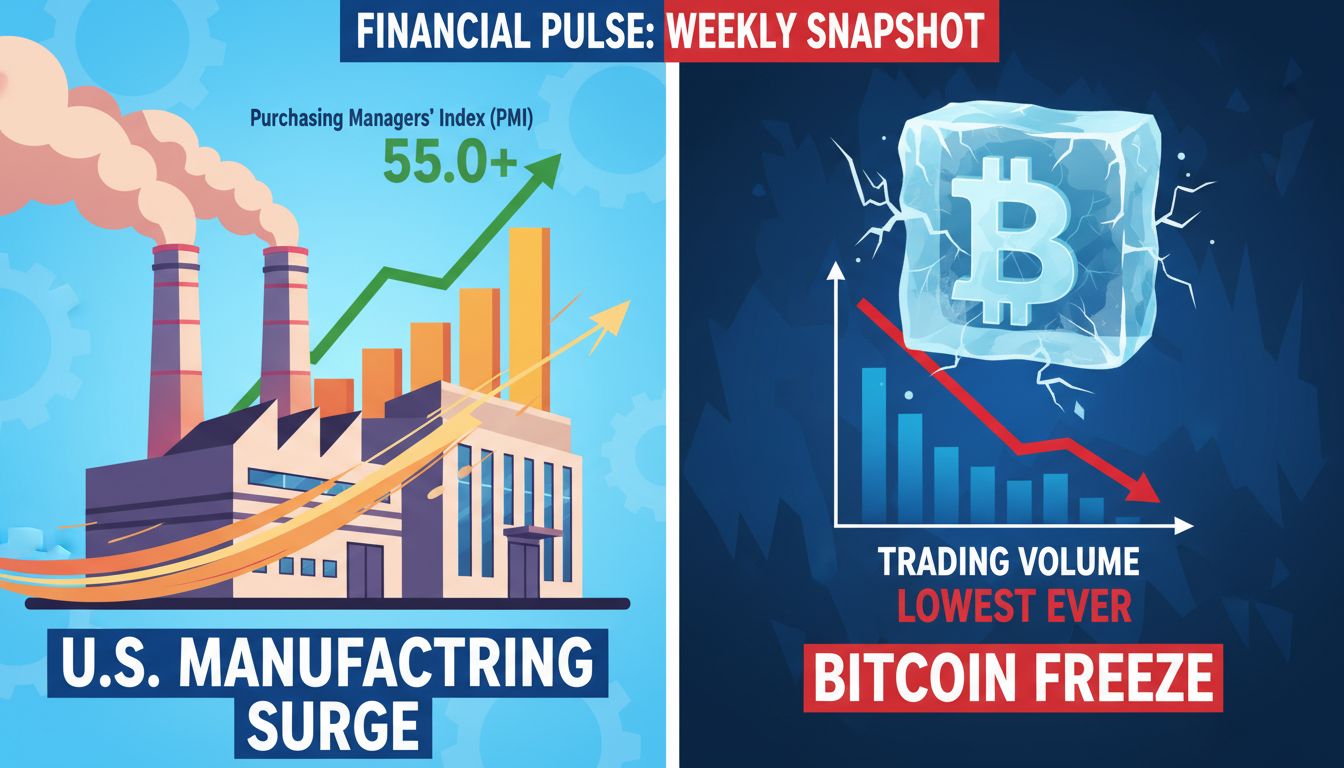 1,500억 달러 거래량 '반토막'…비트코인, 제조업 훈풍에도 '냉각장'