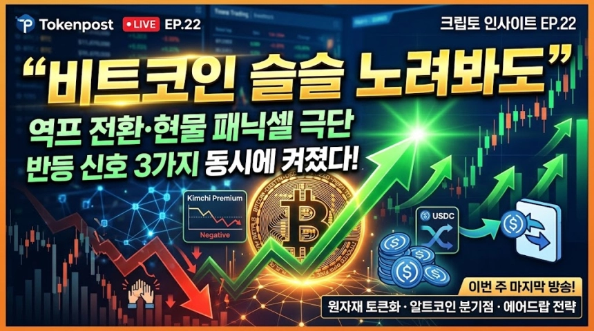 [크립토 인사이트 EP.22] "비트코인 슬슬 노려봐도"…역프·패닉셀 극단, 반등 신호 동시에 켜졌다