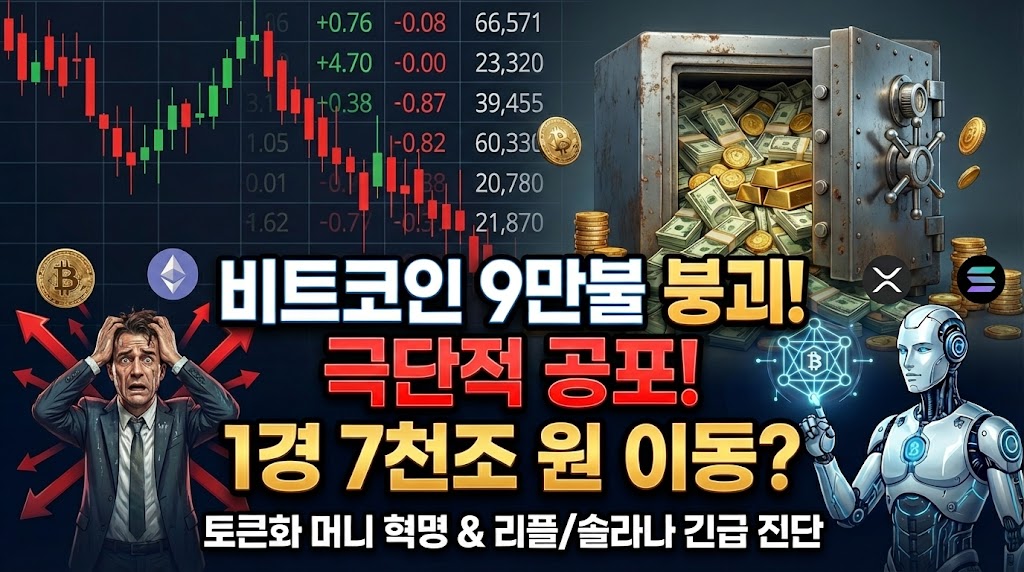  [크립토 인사이트 #16] 비트코인 STH 9만 달러 붕괴 속 '극단적 공포'…물밑에선 '1경 7천조' 토큰화 머니 혁명 진행 중 