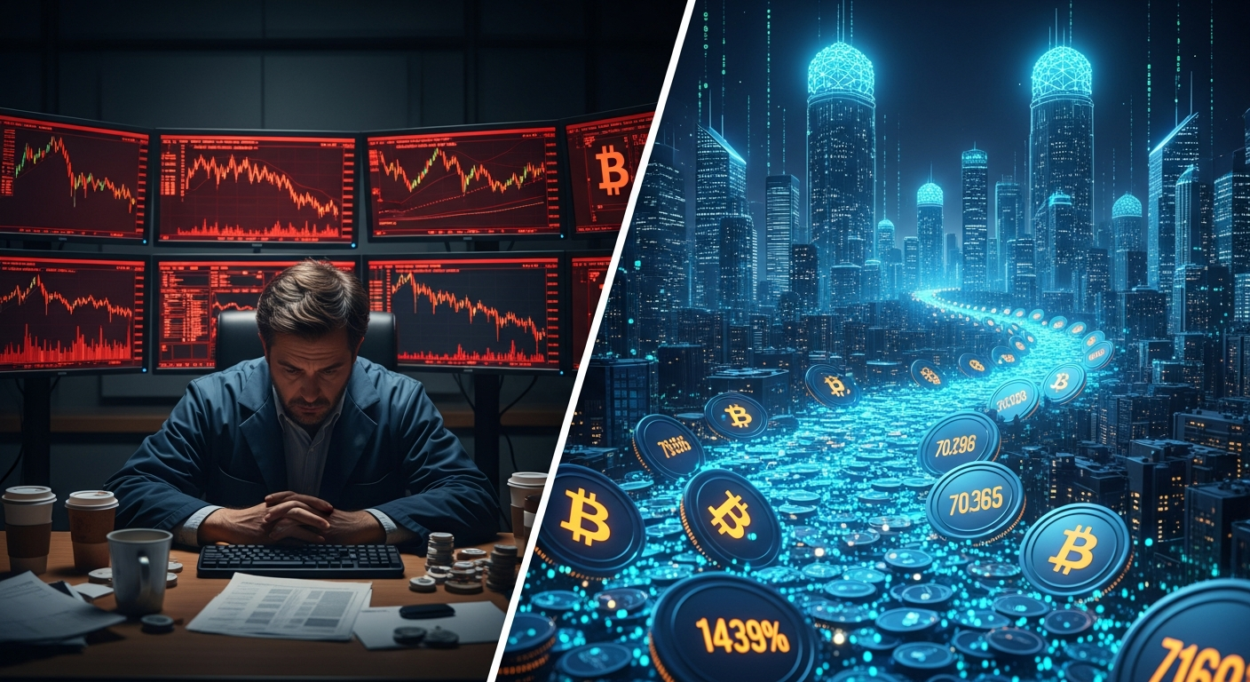 250억 달러 토큰화 주식 질주…9억 1,000만 달러 빠진 비트코인 ETF, ‘6만 달러 재테스트’ 신호되나