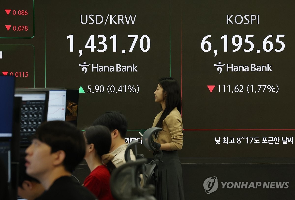 원/달러 환율, 사흘 하락세 끝내고 다시 상승세 전환