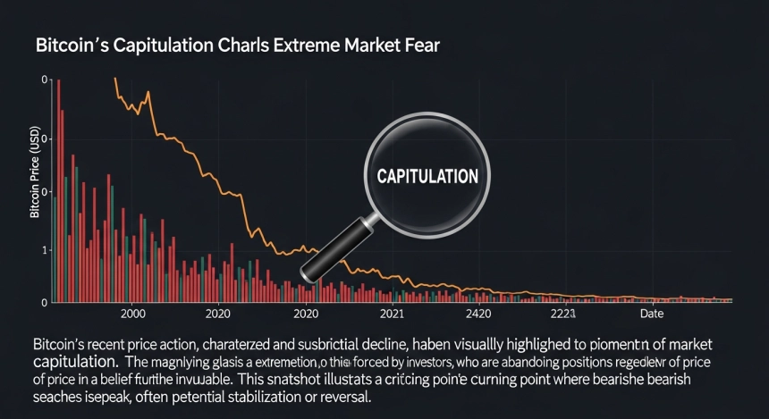 24.27% 급락에 '항복' 검색 5배 급등…비트코인, 바닥 지나쳤나