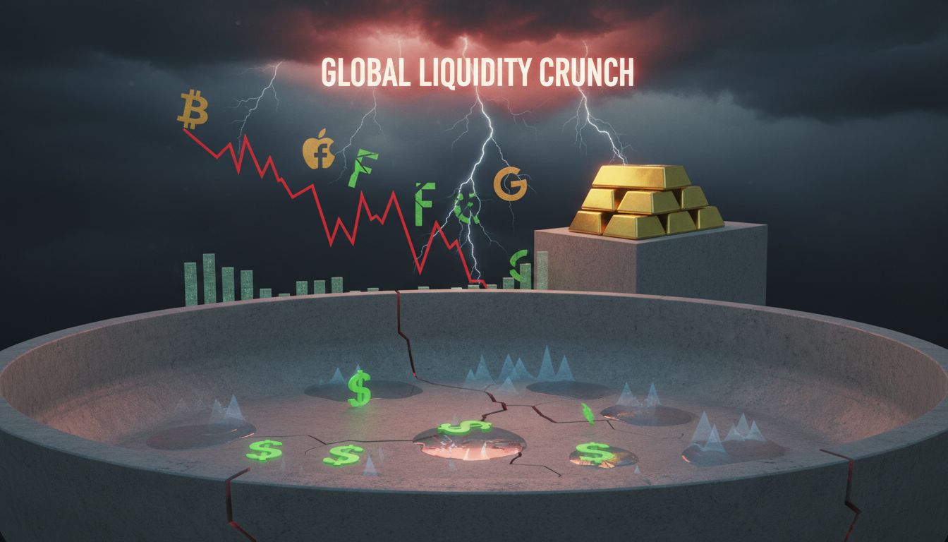 2,500억 달러 증발… 비트코인 급락, '공포' 아닌 '달러 가뭄' 탓