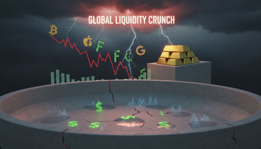 2,500억 달러 증발… 비트코인 급락, '공포' 아닌 '달러 가뭄' 탓