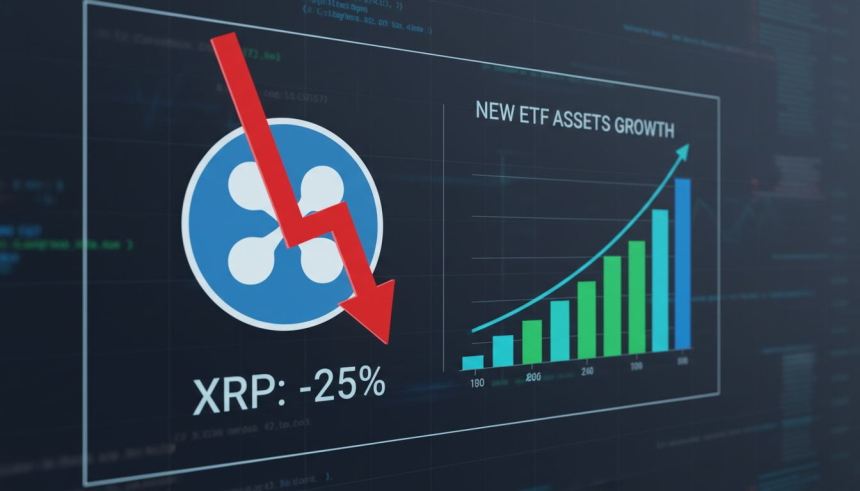  12억 달러 유입에도… XRP, 시총 197조 증발하며 17% 급락