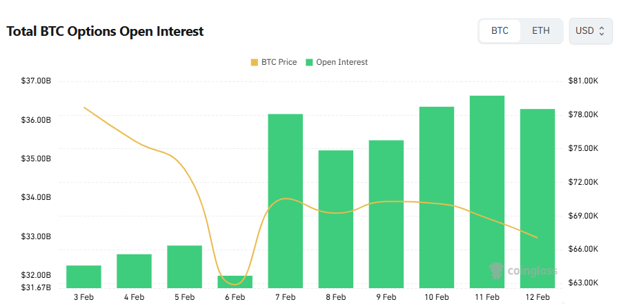 [비트 옵션 데일리] 미결제약정 362억 달러로 감소…풋 거래 비중 단기 우위