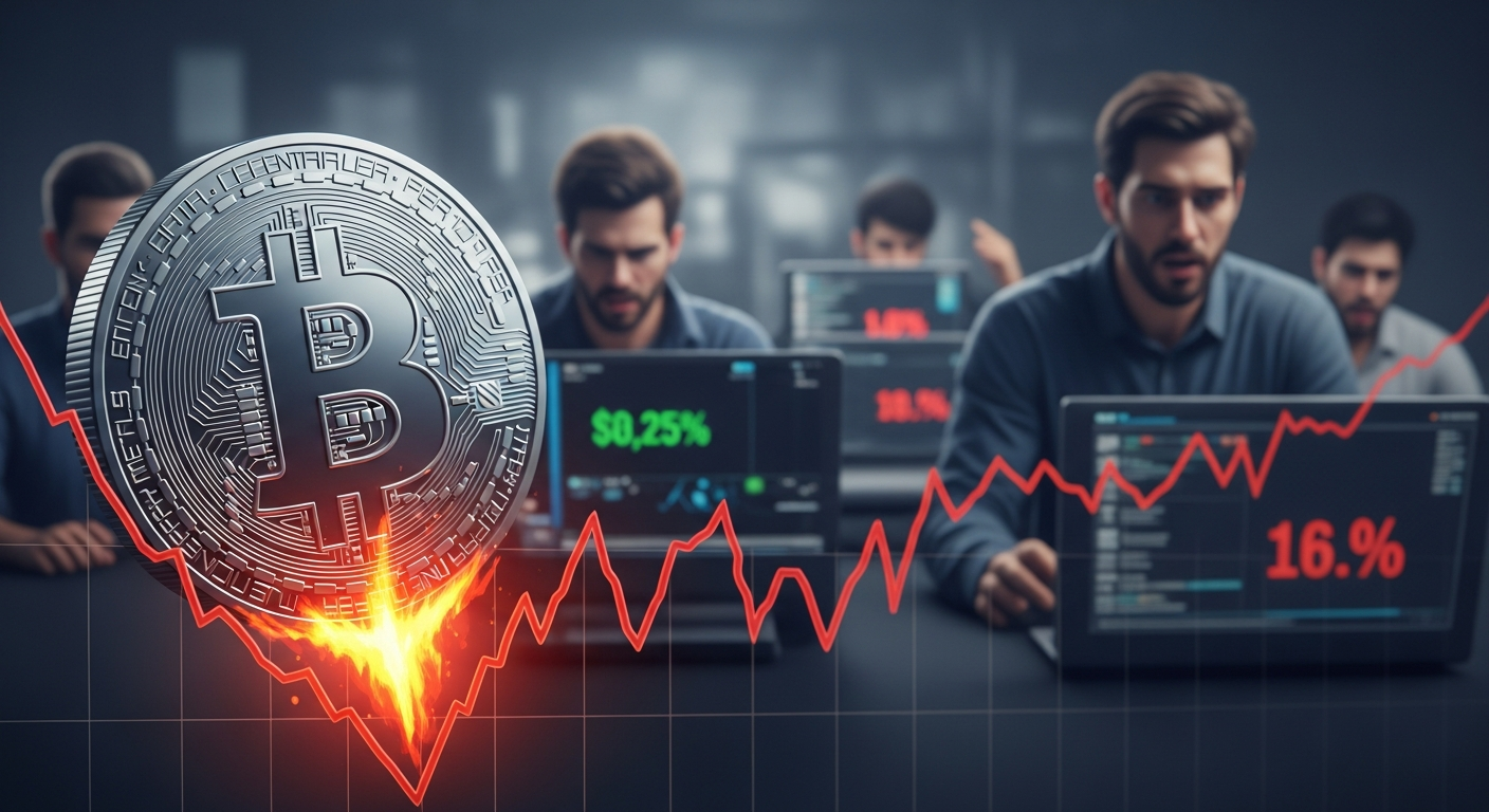 1억 3,000만 달러 강제청산…비트코인, 15개월 만에 6만 달러대 붕괴