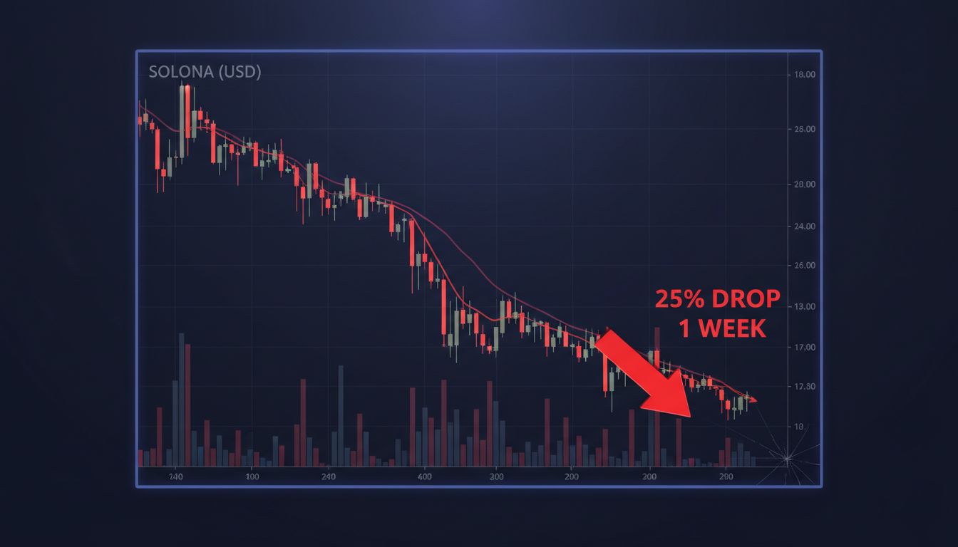 일주일 새 -25% 급락… 솔라나, '50달러 붕괴' 경고까지