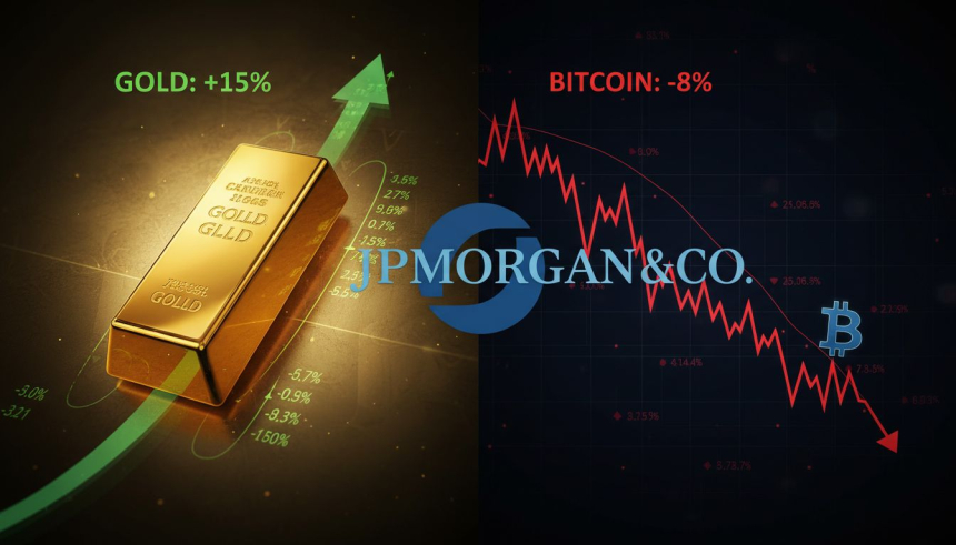  비트코인 -37% vs 금 +80%… 그럼에도 '금보다 매력적'이라는 JP모건