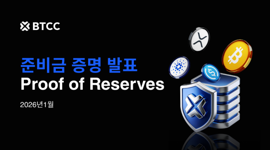  BTCC, 시장 변동성 속 2026년 1월 준비금 증명(PoR) 136% 보고
