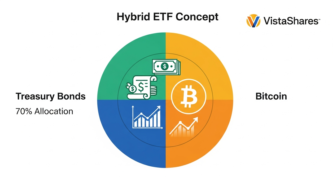 5년 만기 국채 수익률 2배 목표… 비스타쉐어스, '비트코인 연계 채권 ETF' 상장