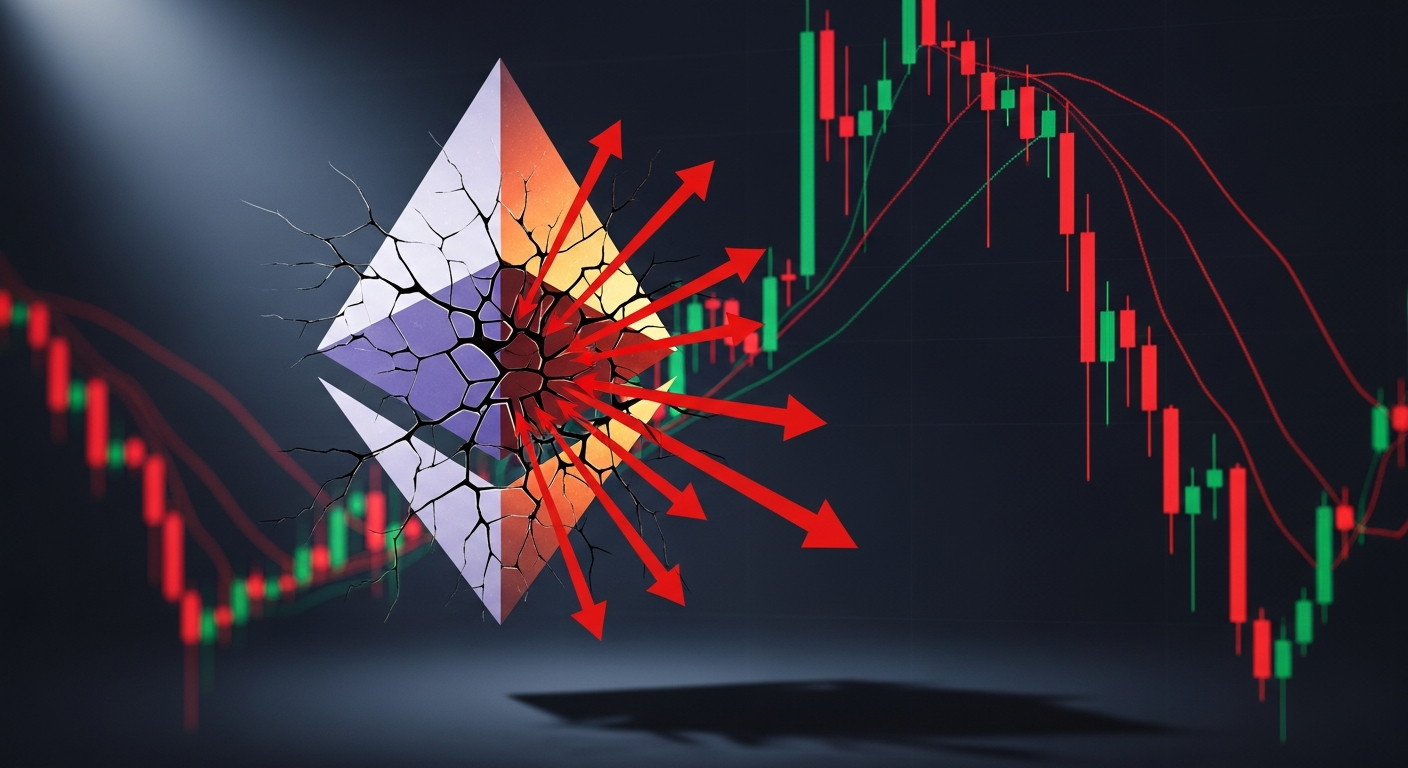 30% 급락… 이더리움, '1,400달러 붕괴' 경고음 커졌다