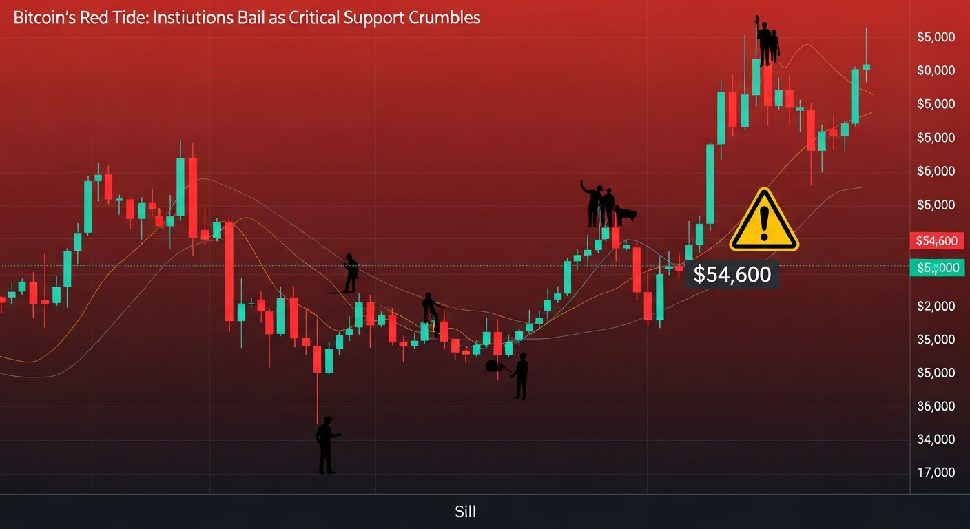 −22.5% 추락…비트코인, '캠페인 매도' 여파에 5만 4,600달러까지 무너질까