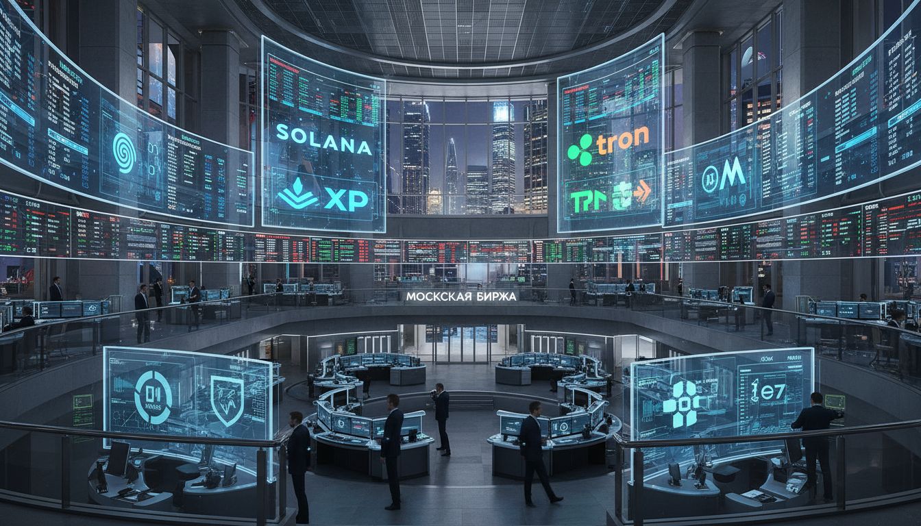 솔라나·리플·트론 선물 출시 임박… 모스크바거래소 '암호화폐 라인업' 확대 시동