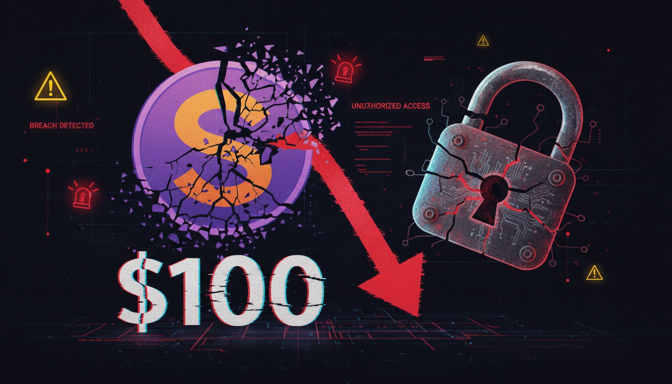 3,000만 달러 해킹 여파… 솔라나, 100달러 붕괴 '추세 전환' 갈림길