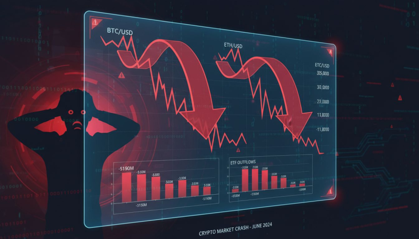  2.66조 달러 시총 증발…비트코인·이더리움 동반 2~24% 급락