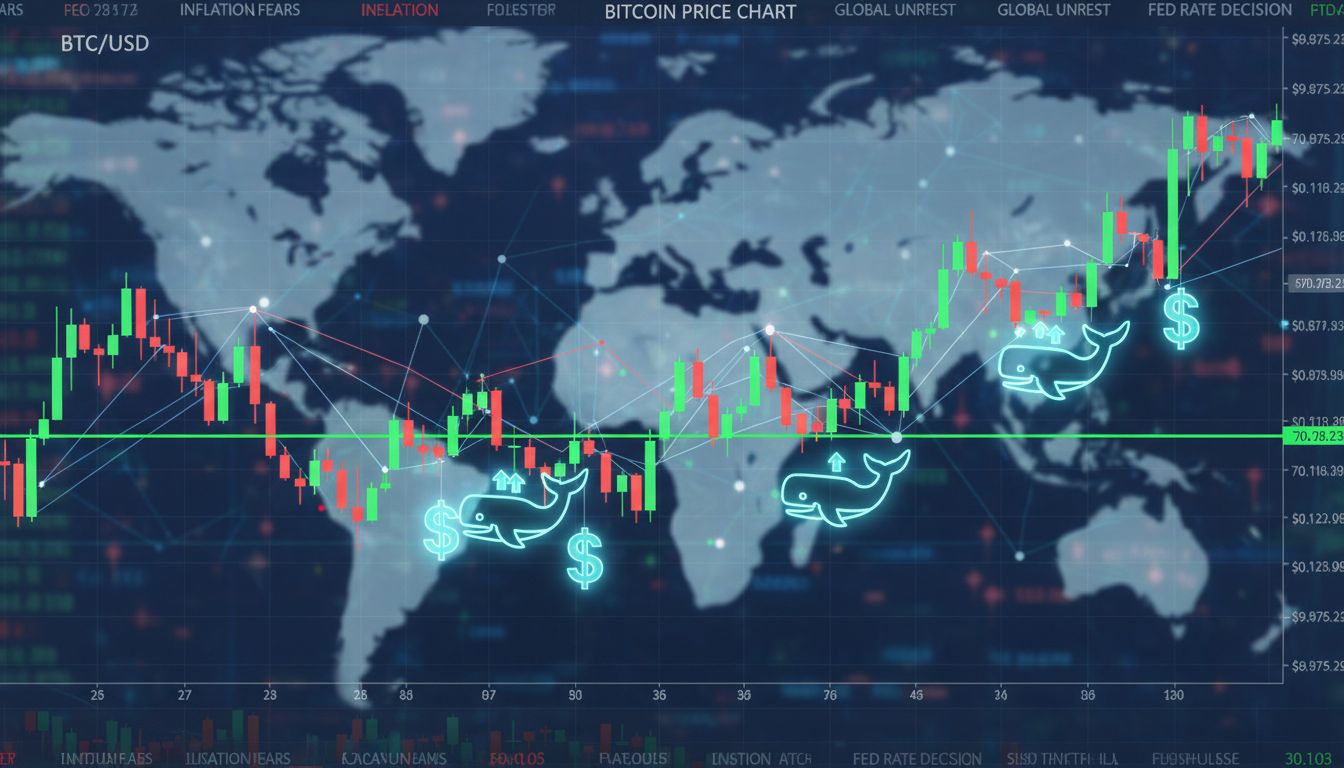 7만 달러 붕괴 직전…비트코인, '고래 매수'가 반등 이끌까
