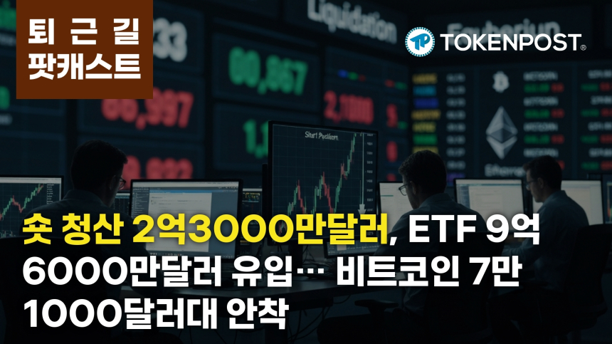  3월 13일 퇴근길 팟캐스트 — 2억3000만 달러 숏 청산, 비트코인 ETF 9억6000만 달러 순유입 겹쳤다