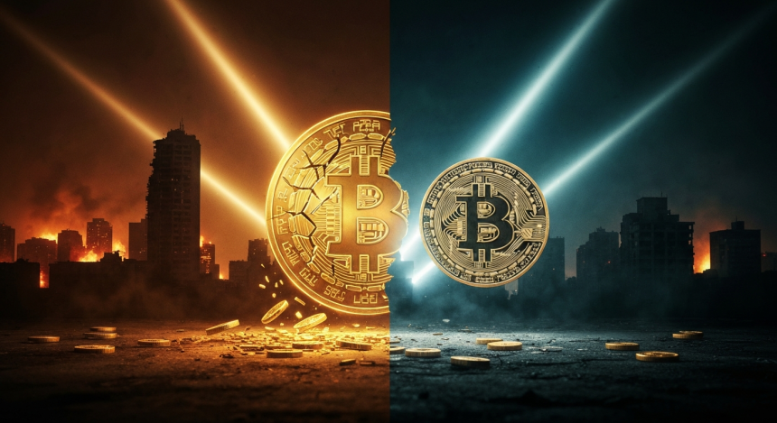  전쟁 속 ‘안전자산’ 지각변동…비트코인 웃고 금은 급락