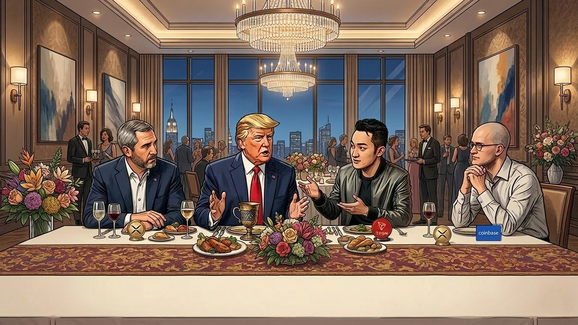 트럼프 밈코인 만찬, 클래리티 법안 통과 변수 되나