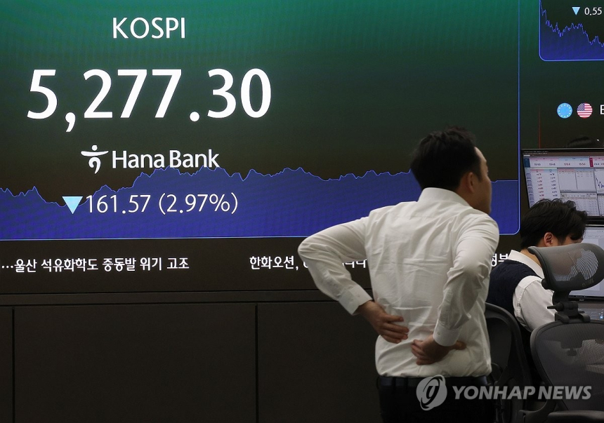  중동 전쟁 여파, 국내 증시 시가총액 800조 원 증발