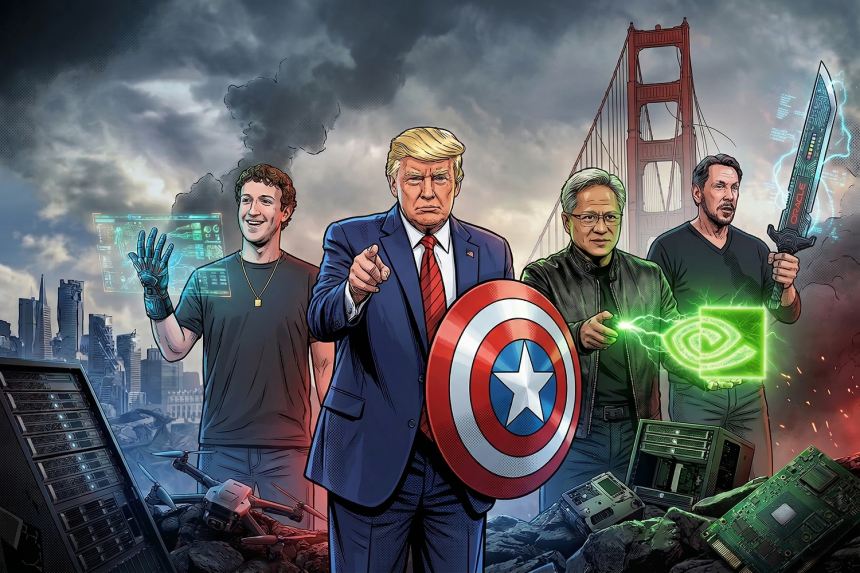 트럼프, 빅테크 집결시켰다…AI ‘패권 전쟁’ 본격화