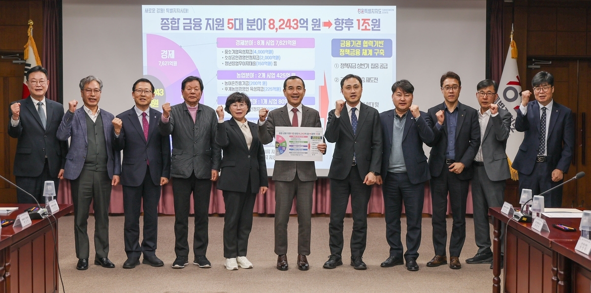 강원특별자치도, 금융지원 대폭 확대…내년 1조원 목표