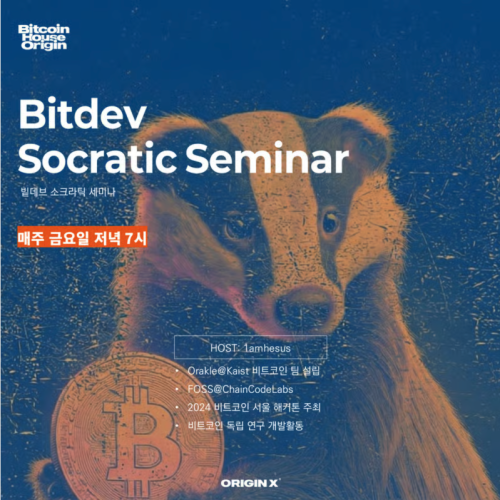  ₿itDev Socratic Seminar
