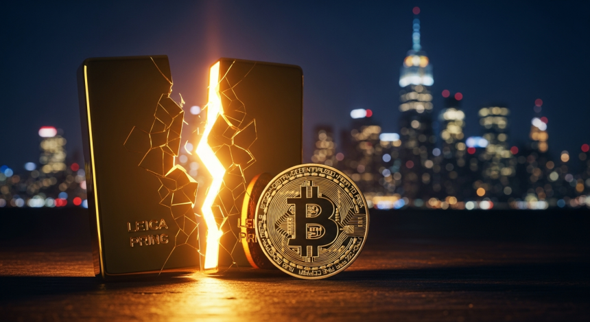  위험회피 속 엇갈린 흐름…비트코인, 금보다 선방