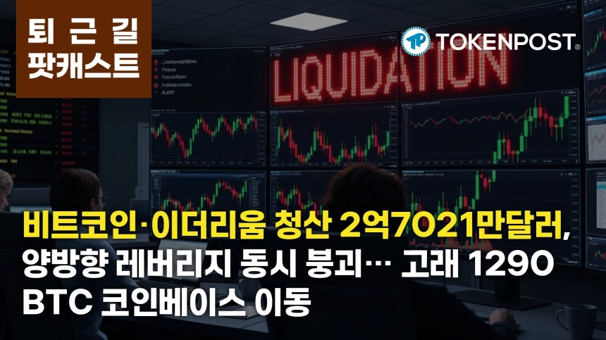 3월 3일 퇴근길 팟캐스트 — 2억7021만달러 양방향 청산…고래 1290 BTC 코인베이스로 이동
